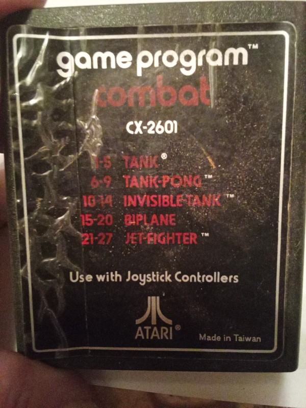 Combat 1978 ATARI Game Program  CX-2601 game l