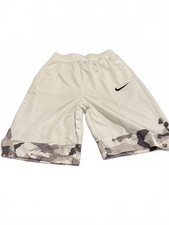 Nike Kids White Camo Dri-FIT Athletic Shorts XL