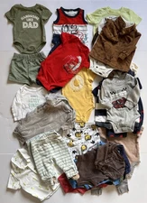 3 Months Baby Boys Clothes Mix Brand and Styles 30 Piece Bundle