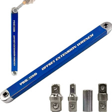 Offset Extension Wrench Set Ratchet Spanner Wrench With 4 Extender Adapter