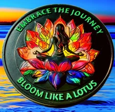 🔥4 Year AA Sobriety Coin, Super 3D Alcoholics Anonymous Token, Four Years Sober