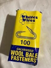 White Wires Wool Bale Fasteners 0.55kg 100