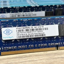 Nanya 4GB 1Rx4 PC3 - 10600R (DDR3 1333) NT4GC72B4PB0NL-CG  HP PN 591750
