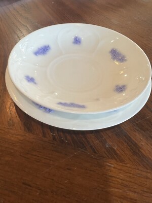 Adderley England  Blue Chelsea 6 Inch Plate And Bowl