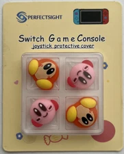 Thumb Stick Grips Joystick Cap Cover Analog for Switch 4PCS Kirby Pink & Orange