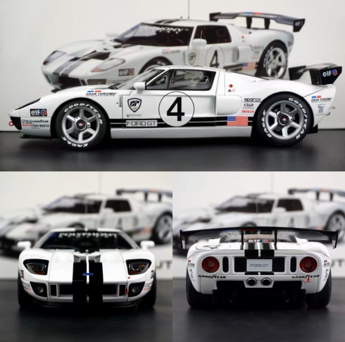 RARE* 1/18 AUTOart Ford GT LM Race Car Spec II #4 Gran RARE* 1/18 AUTOart Ford GT LM Race Car Spec II #4 Gran