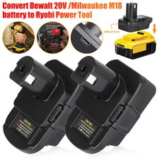 1PCS Li-ion Adapter for Dewalt 20V for Milwaukee 18V Battery to for Ryobi Tool