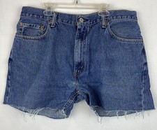 Vtg Levis 505 Shorts Mens 38 Jean Denim Cutoff 505 Inseam 4" Casual Festival