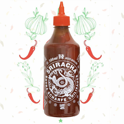 Sriracha Chilisauce Super Scharf / Extra Scharf - 500ml Super Hot Sauce