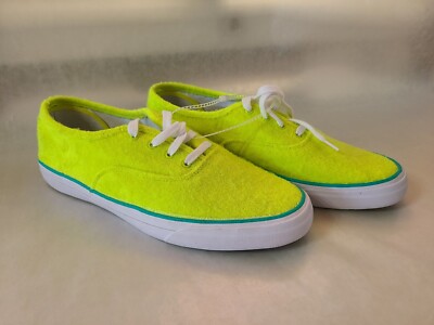 Keds Softerra Lace Up Neon Green Tennis Ball Texture Sneaker Shoes