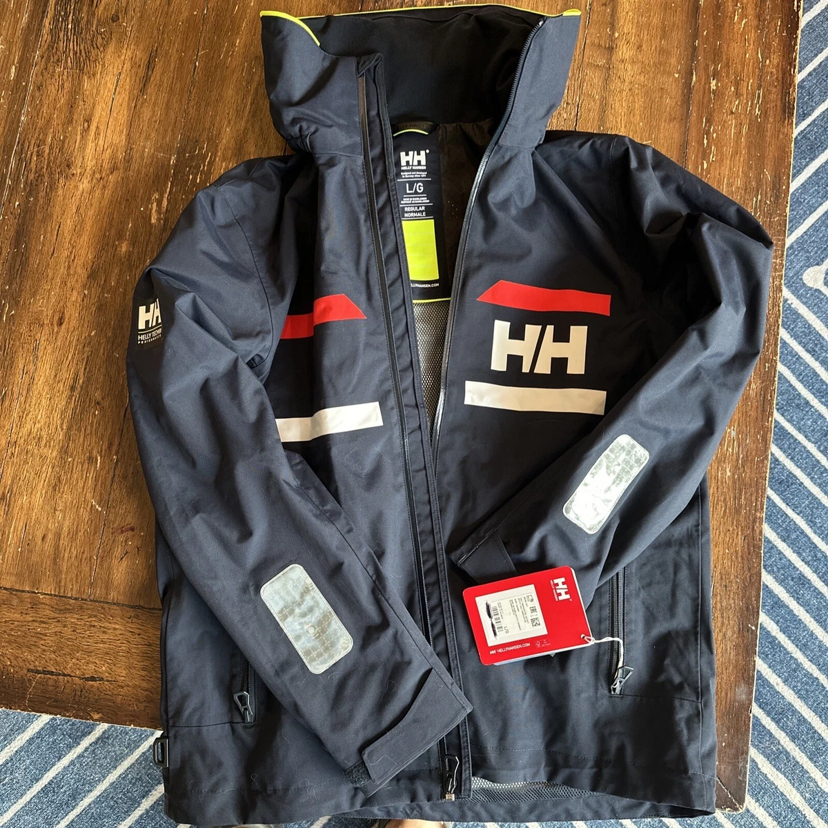 Helly Hansen Mens Salt Navigator Jacket Color Navy Large eBay