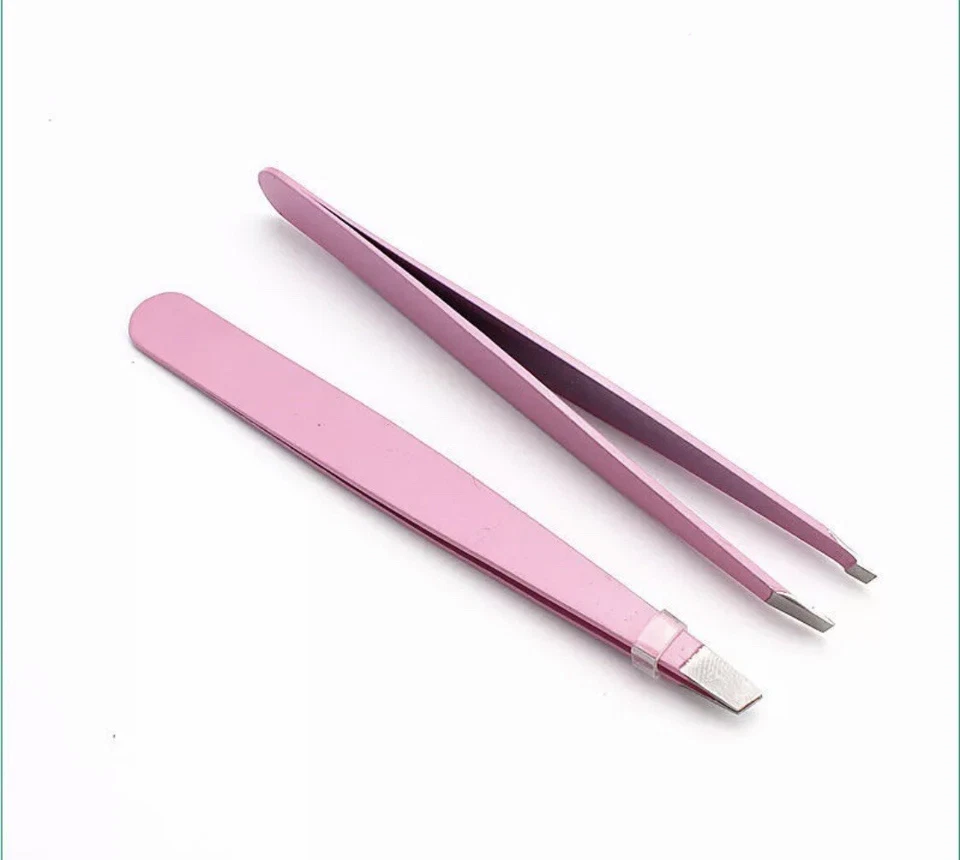Professional Slanted Tip Eyebrow Tweezers Stainless Steel hair Beauty Tweezer🔥 - image 3 of 3