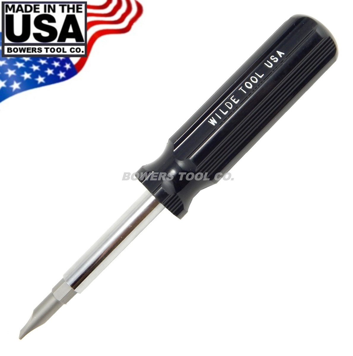Wilde 6 in 1 Screwdriver Phillips Flat Slotted Multi Bit 6-1 USA