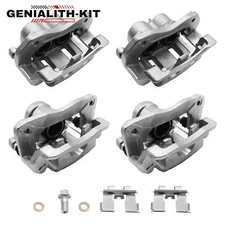 Front & Rear Disc Brake Calipers w/ Bracket for 2007 2008 2009 Hyundai Santa Fe