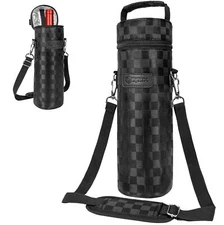 Wine Carrier Bag Insulated Single Bottle Cooler Protection Carrying Tote Travel