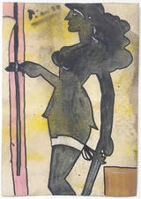 PABLO PICASSO ink WOMAN hand signed cubist surrealist expressionist art