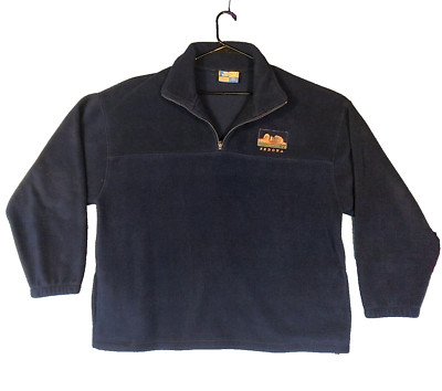 XNT Mens Pullover Fleece Collared Quarter Zip Long Sleeve Sedona