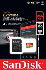 Sandisk 256GB Micro Extreme snowboarding 4K HD SD card for GoPro Hero 12 11 10 9