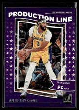 2022-23 Donruss Production Line Purple Press Proof Anthony Davis Los Angeles