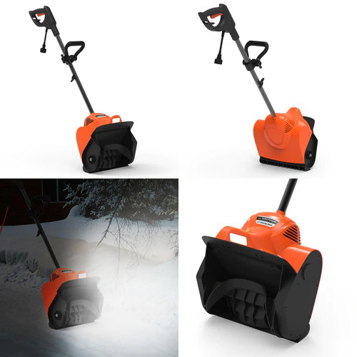 11In. SingleStage Electric Snow Blower Shovel LED Light 10 Amp