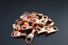 4 GAUGE COPPER 3/8 RING 100 PK CRIMP TERMINAL CONNECTOR AWG BATTERY LUG CUR438