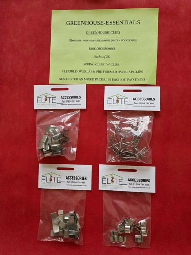 Elite Greenhouse Glass Glazing W Butterfly Clips. Stainless Steel x 30. Free P&P - Picture 13 of 16