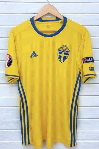 🇸🇪 Maillot Football Suède Sverige-  L - Retro Vintage Camiseta Maglia Sweden  - Photo 1/8