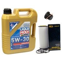 MotoröL ÖLfilter SH4041L 5W30 5 Liter + ÖLablassschraube FüR Audi A4 Avant A6