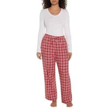 Gap Women's Flannel Pajama Set Size Small Red Plaid