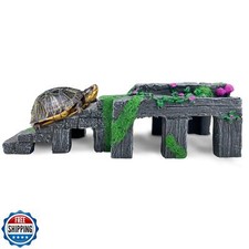 PINVNBY Turtle Basking Platform Terrarium Tan...