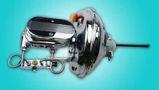 1970-1980 Camaro Firebird chrome power brake booster master cylinder pro valve