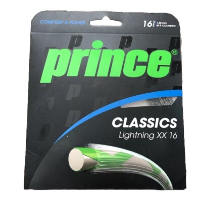 Prince Classics Lightning XX 16 Black, 16 Gauge Tennis Racket Strings ...