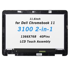 For Dell Chromebook 11 3100 NV116WHM-T11 11.6" LCD Touch Screen W/Bezel Assembly