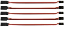 Apex RC Products JR Style 6" / 150mm Servo Extension Lead - 5 Pack #1006