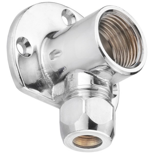 "Wandscheibe Installation Befestigung Messing Chrom 3/8\"IG-AG 1/2\"IG ø10Mm Bad"-image