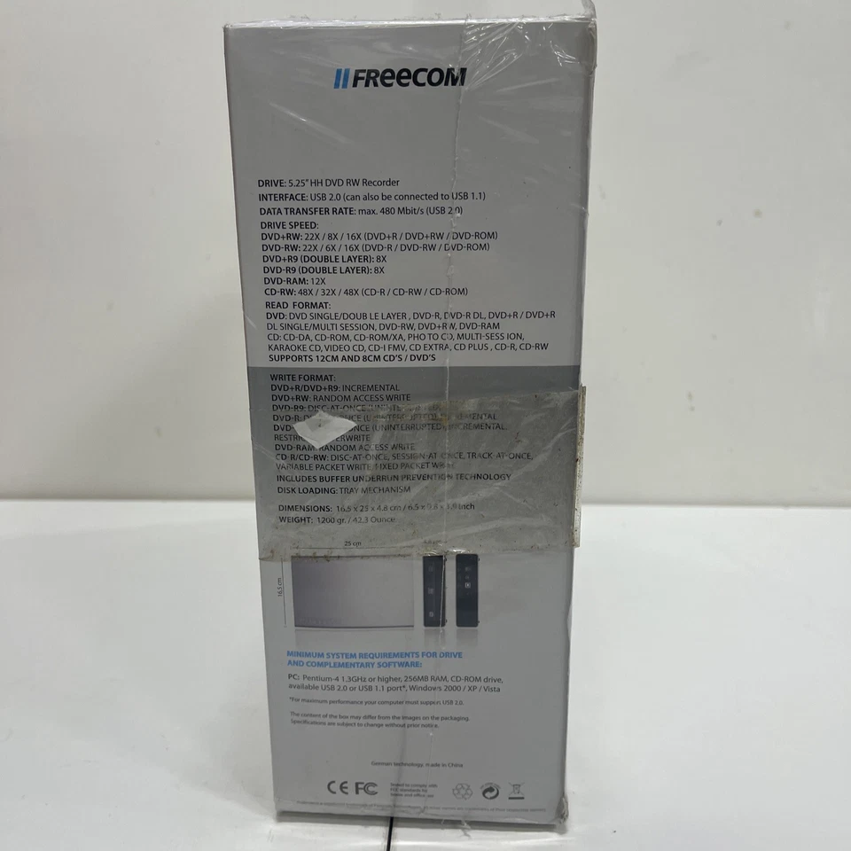 Grabadora externa de doble capa Freecom DVD RW, (Nueva en caja) Foto 2 de 4