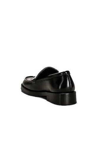 By Far Rafael Almond-Toe Slip-On Loafers Genuine Leather Women Black SZ 37 Prepp - Picture 15 of 16
