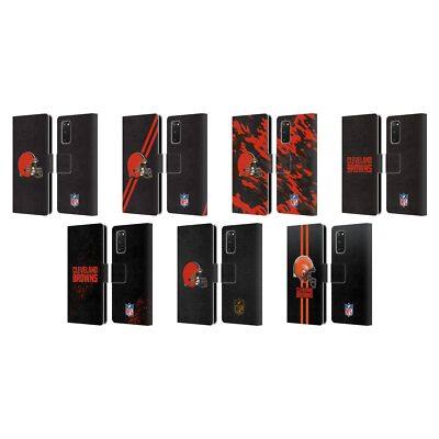 OFFIZIELLE NFL CLEVELAND BROWNS LOGO BRIEFTASCHE HUELLE FÜR SAMSUNG HANDYS 2