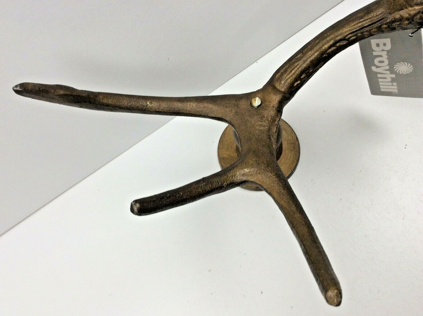 New Broyhill Decorative Metal Antler Home Decor 4 Point Deer Elk w/Tag