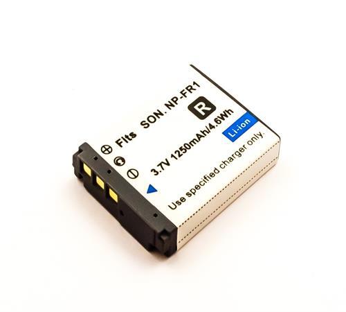 Battery For Sony NP-FR1 Li-Ion, 3.7V, 1250mAh