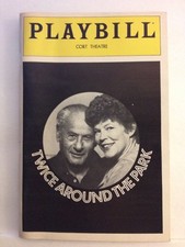 Playbill Twice Around The Park at Cort Theatre December 1982! Eli Wallach!