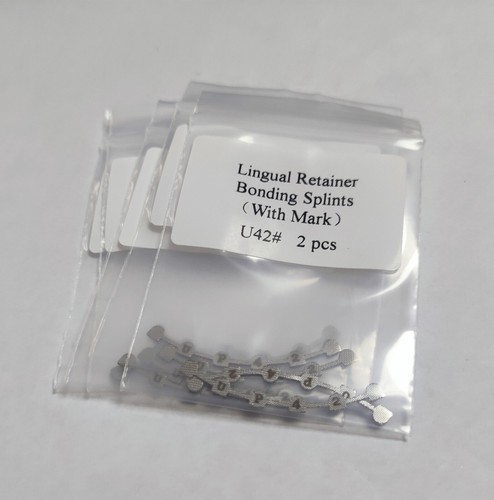20Pcs Orthodontics Lingual Retainer Bonding Splints Mesh Base U42 2pcs/pack - Picture 8 of 11