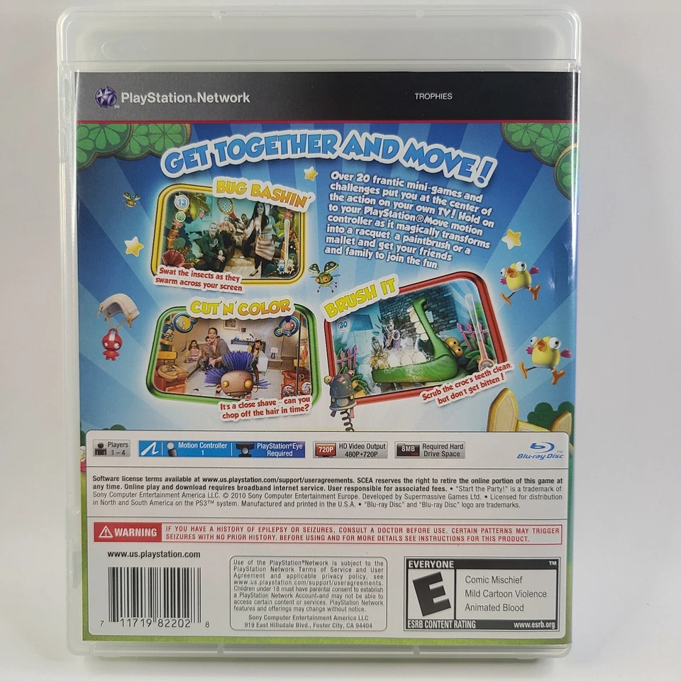 Start the Party (PlayStation 3, 2010) Complete w/ Manual - Tested Working - Image 2 of 4