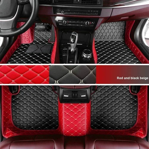Alfombrillas coche cuero impermeables de lujo para Peugeot 5008, 508 forro automático - Imagen 33 de 44