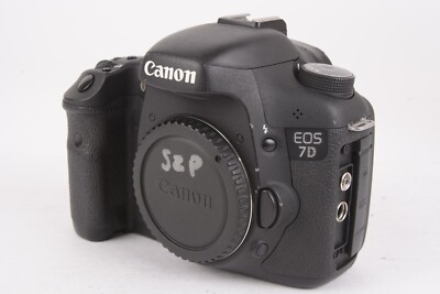 Canon EOS 7D 16mp Digital SLR Camera w/Grip Body Shutter Count 44,000 #T-08759