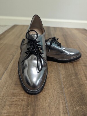 Vince Camuto Silver Metallic Ciana Shoes Oxford Dress Shoes - Main Image