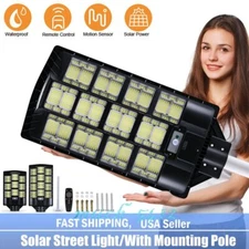 14000000lm LED Solar Street Light Security Flood Lamp Motion Sensor Outdoor Wall