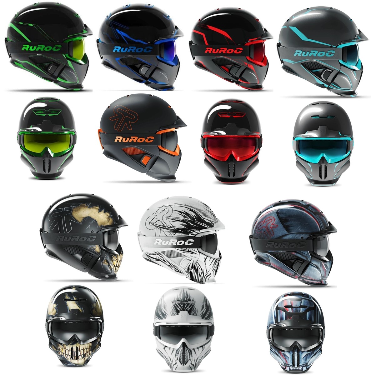 Ruroc RG1-DX Kask narciarski snowboardowy Chrom LTD Ice