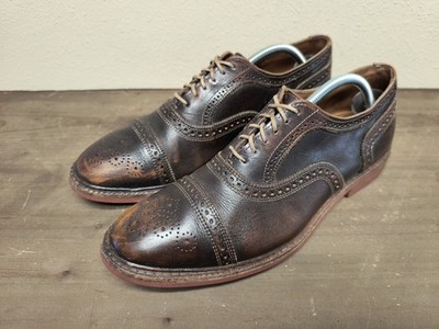 Allen Edmonds Strandmok Brown Cap-Toe Oxfords Dainite Sole  display picture 3