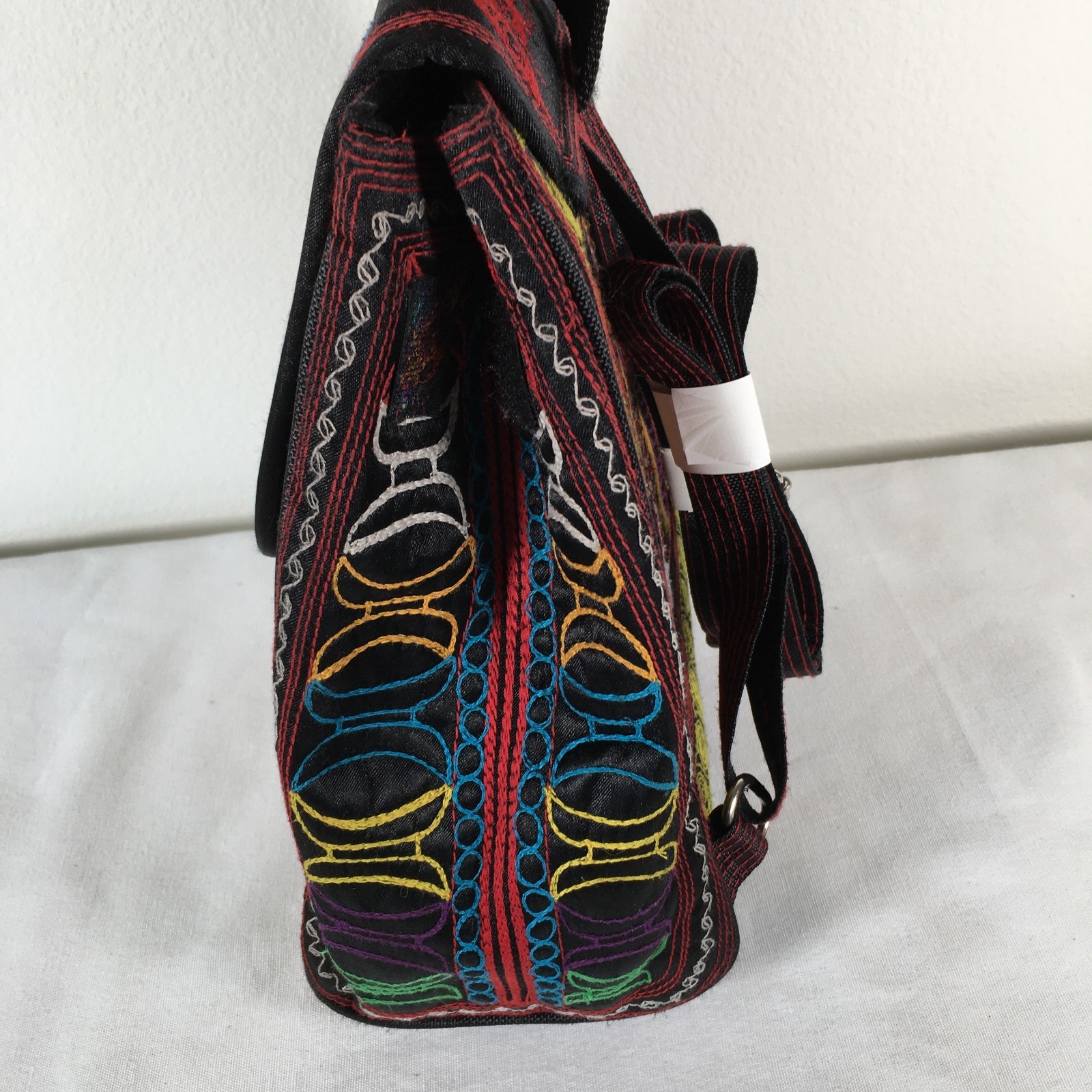 Wisdom Wear Multi Colored Backpack Embroidered Bo… - image 5
